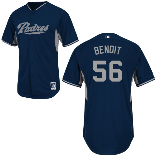 Joaquin Benoit #56 mlb Jersey-San Diego Padres Women's Authentic 2014 Road Cool Base BP Baseball Jersey